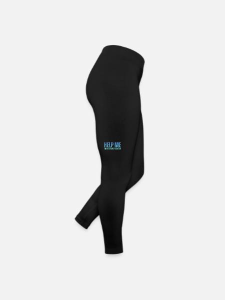 Hilfe, Ich Bin Im Familienurlaub - Frauen Jersey Leggings - Schwarz - Rechts