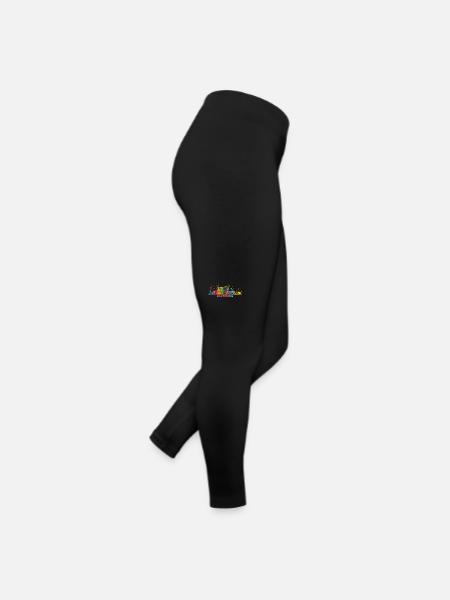 Baltimorean Watercolor Skyline Baltimore - Women’s Jersey Leggings - black - Right