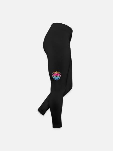 Warning Moms Friends Reunion Girls Trip - Women’s Jersey Leggings - black - Right