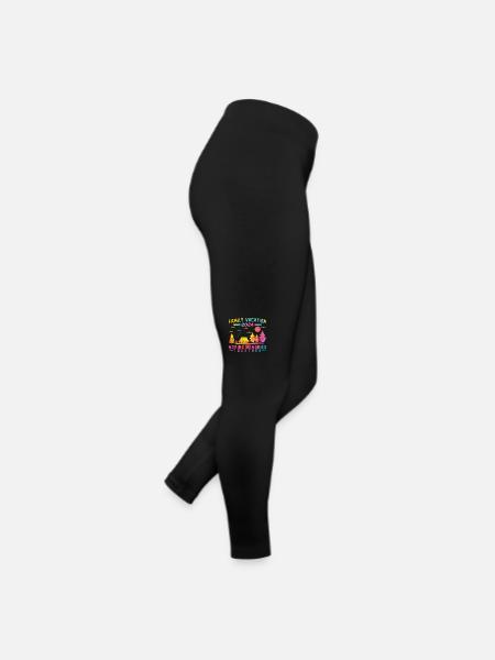 Sommer Familienurlaub Der Erinnerungen Weckt - Frauen Jersey Leggings - Schwarz - Rechts