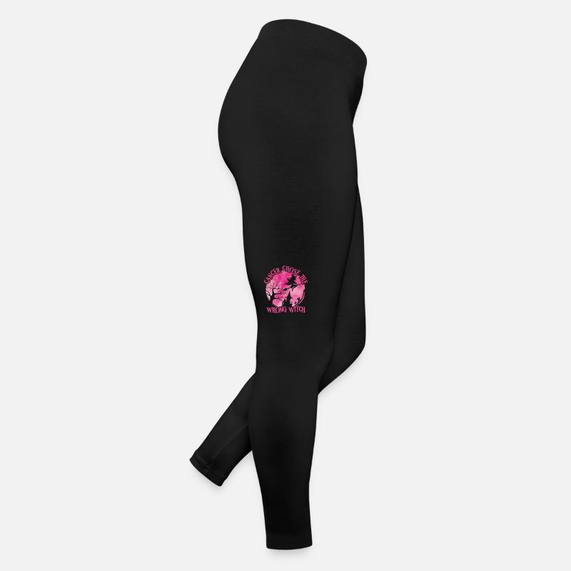 Krebshexe Rosa Brustkrebs Frauen Jersey Leggings