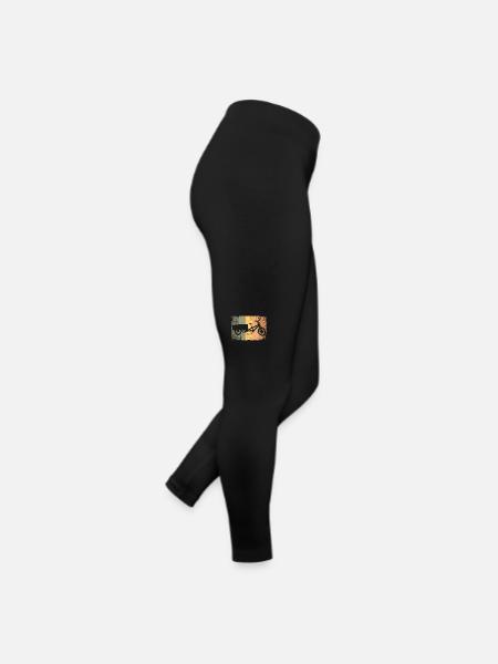 Lastenfahrrad Lastenrad Cargo Bike Cargobike - Frauen Jersey Leggings - Schwarz - Rechts