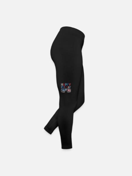Glücklich Fri Yay Lehrer Wochenende Lustig Meme - Frauen Jersey Leggings - Schwarz - Rechts