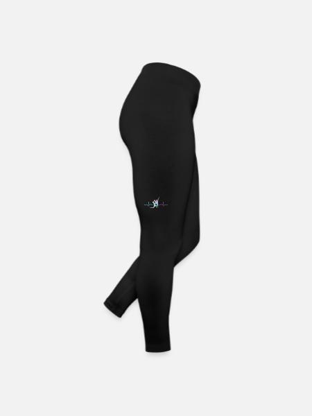 Ballet, Dancer, Heartbeat, Ekg, Ballerina - Women’s Jersey Leggings - black - Right