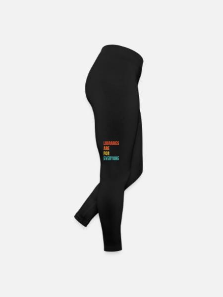Les bibliothèques sont à la portée de tous - Legging en jersey Femme - noir - Droite