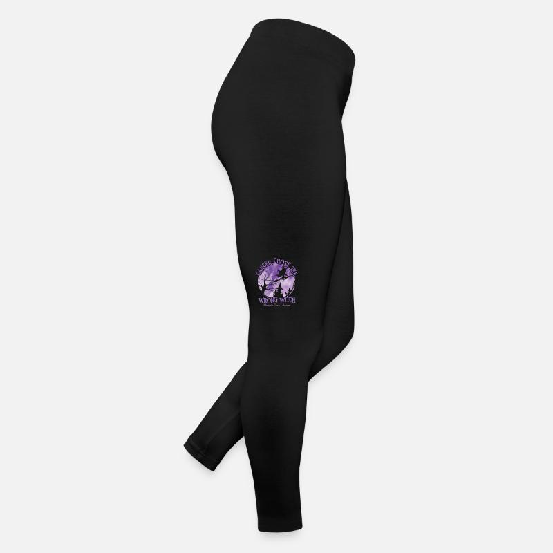 Krebs Hexe Lila Pankreas Frauen Jersey Leggings