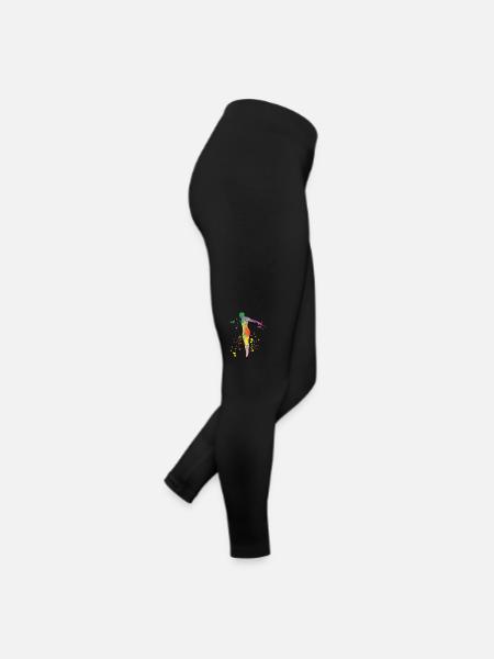 Diving, Artistic Jumping, Synchronized Diving - Women’s Jersey Leggings - black - Right