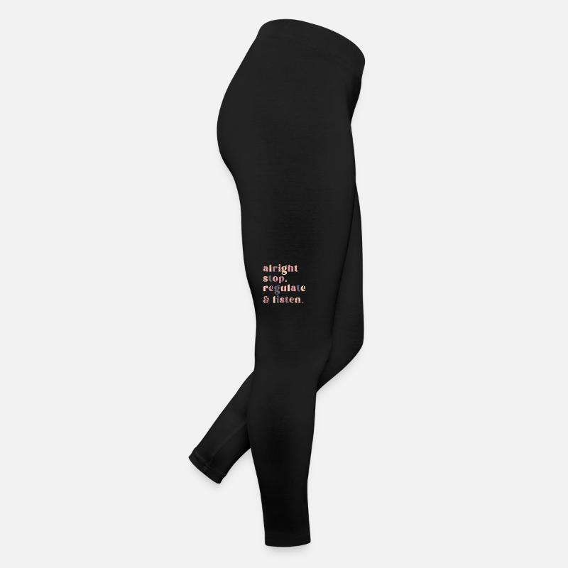 Arrêtez de réguler et d’écouter Enseignant Legging en jersey Femme