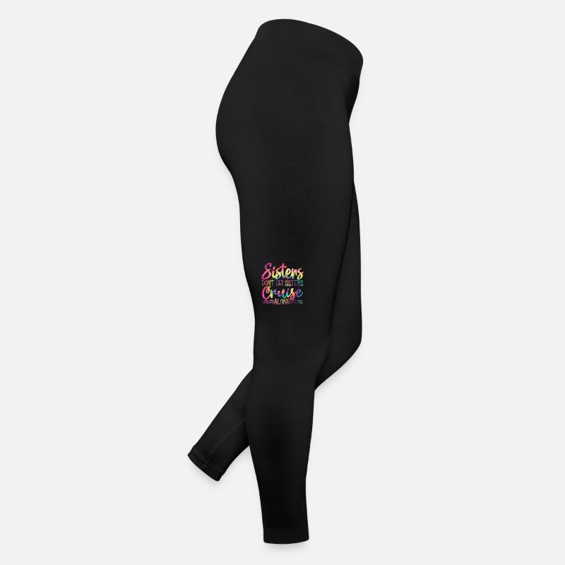 Sisters Don't Let Sisters Ride Alone Women’s Jersey Leggings