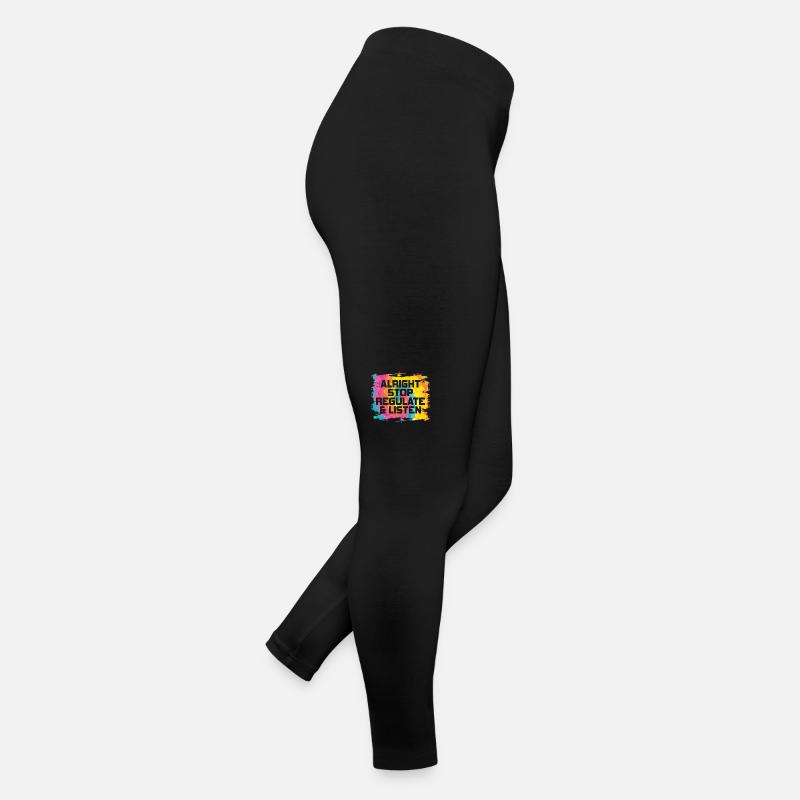 Arrêtez de réguler et d’écouter Enseignant Legging en jersey Femme