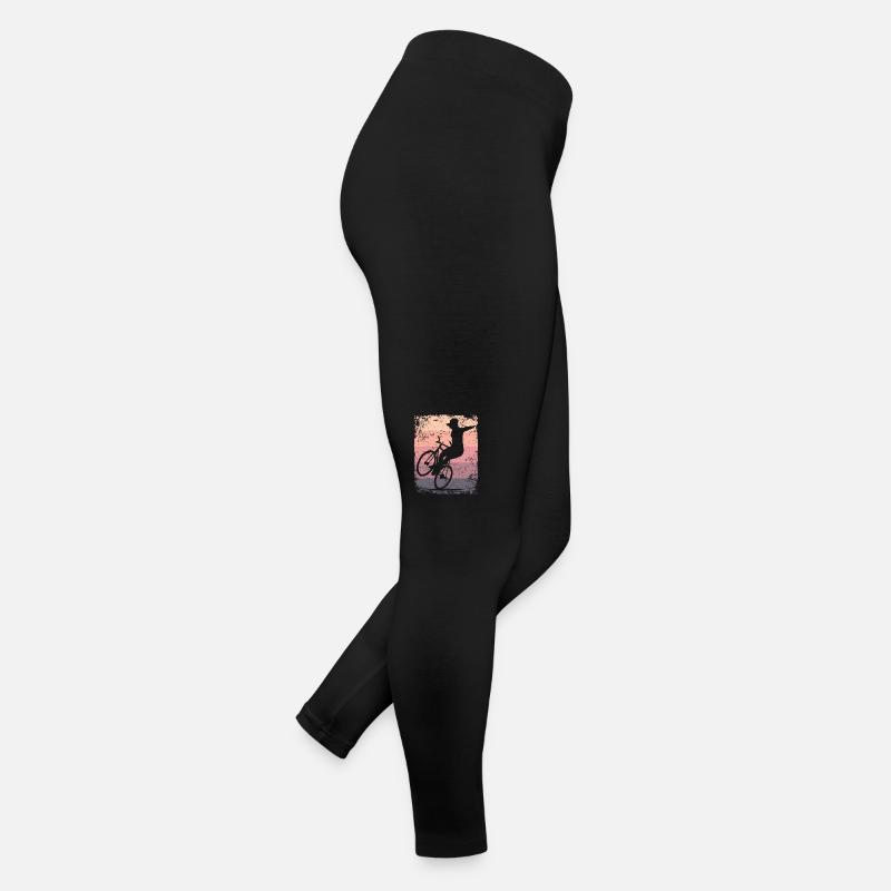 Kunstradfahren Kunstradfahrer - Frauen Jersey Leggings - Schwarz
