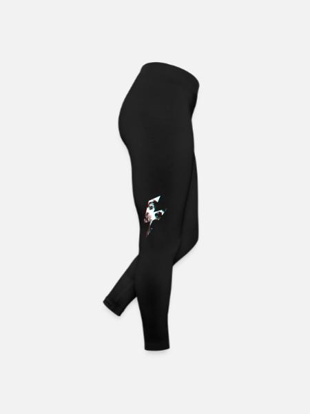 Flashed Redshift - Women’s Jersey Leggings - black - Right
