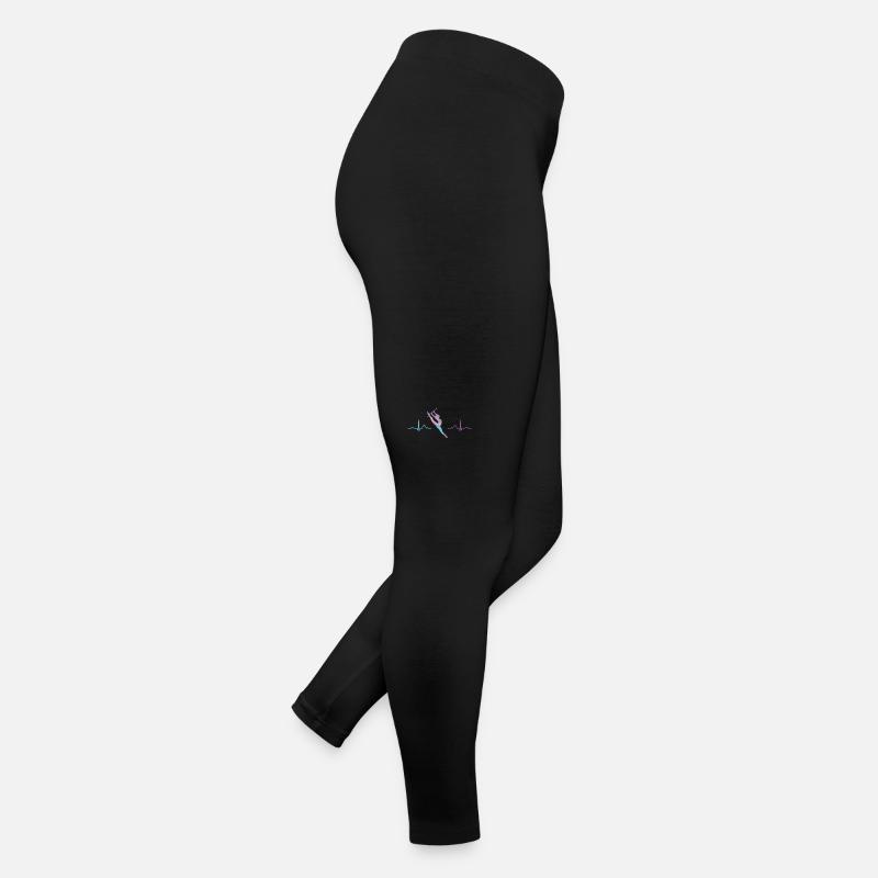 RytGymnastics Bar Ekg Rhythmic Gymnastics Women’s Jersey Leggings
