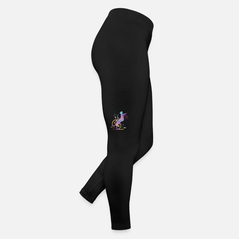 Kunstradfahren Kunstradfahrer - Frauen Jersey Leggings - Schwarz