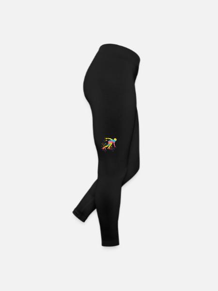 Speed skater Sportswoman Speed Skating - Women’s Jersey Leggings - black - Right