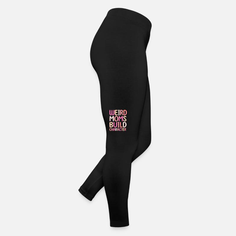 Weird Moms Build Character Frauen Jersey Leggings
