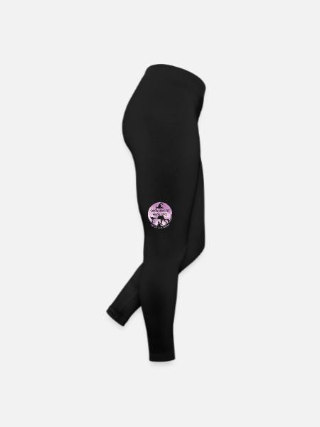 Cancer, Sorcière, Orchidée, Cancer Des Testicules - Legging en jersey Femme - noir - Droite