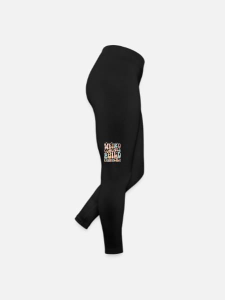 Seltsame Coaches Bilden Charakter Coach - Frauen Jersey Leggings - Schwarz - Rechts
