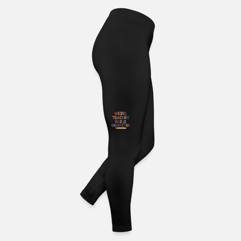 Weird Teachers Build Charakter Teacher Frauen Jersey Leggings