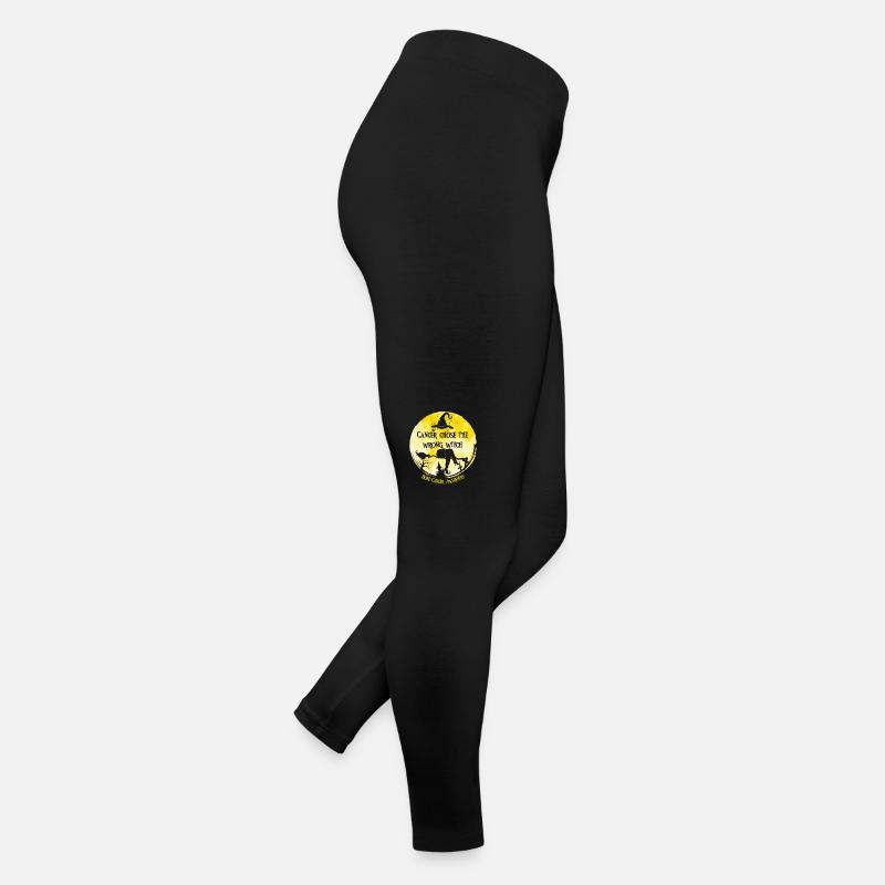 Crab Witch Yellow Bone Cancer Awarenes Women’s Jersey Leggings