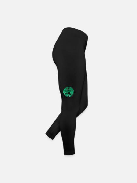 Krebs Hexe Grün Leberkrebs - Frauen Jersey Leggings - Schwarz - Rechts
