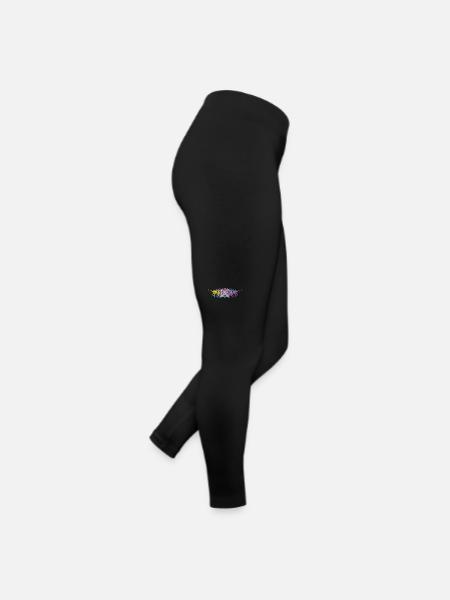 Eishockeyspieler Jungen Eishockey - Frauen Jersey Leggings - Schwarz - Rechts
