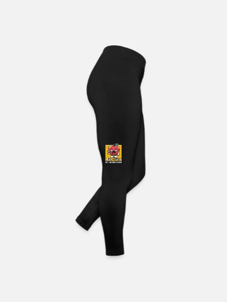 APPLE-LUTELY N’EST PAS UNE PERSONNE MATINALE - Legging en jersey Femme - noir - Droite
