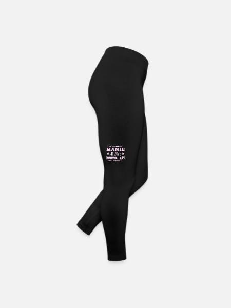 Schwangerschaft Oma Wieder Oma 2025 - Frauen Jersey Leggings - Schwarz - Rechts