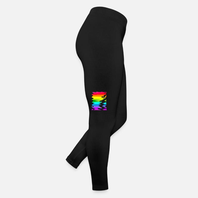 dégradé arc-en-ciel coloré Legging en jersey Femme