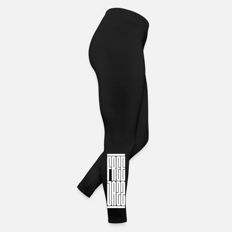 free jazz typography design. Ideal gift for modern Women’s Jersey Leggings