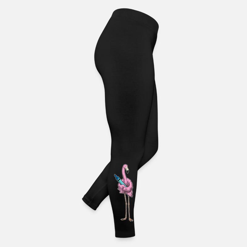École de crayons de couleur des élèves Flamingo Legging en jersey Femme