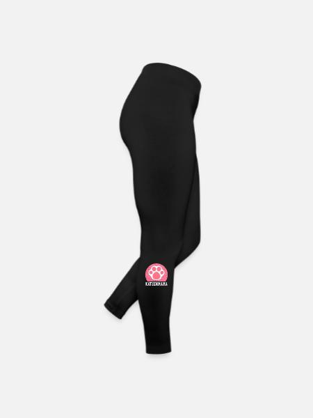 Katzenmama Katzen | Katzenbesitzer Geschenk - Frauen Jersey Leggings - Schwarz - Rechts