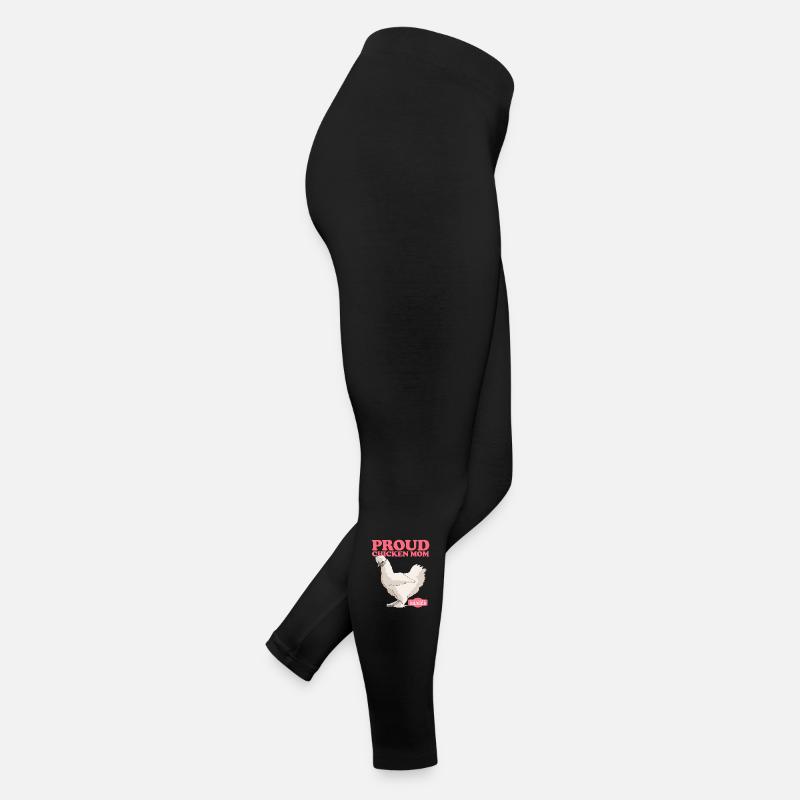 Seidenhuhn Mom Huhn Silkie Seidenhühner Geschenk Frauen Jersey Leggings