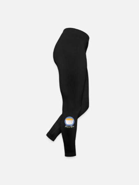Makkaroni und Käse | Mac and Cheese Geschenk - Frauen Jersey Leggings - Schwarz - Rechts