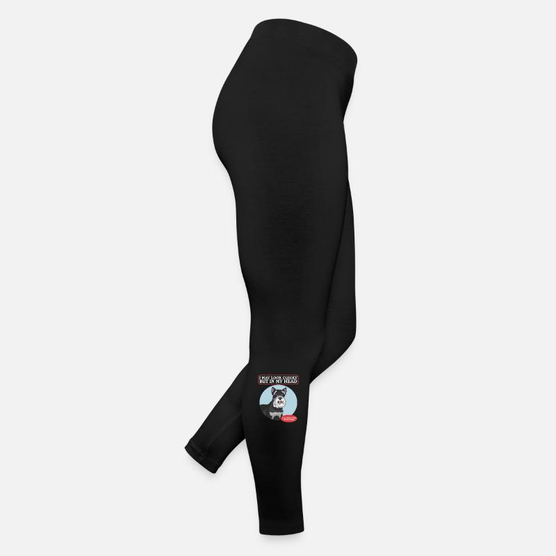 Schnauzer miniature propriétaire Schnauzer chien cadeau Legging en jersey Femme