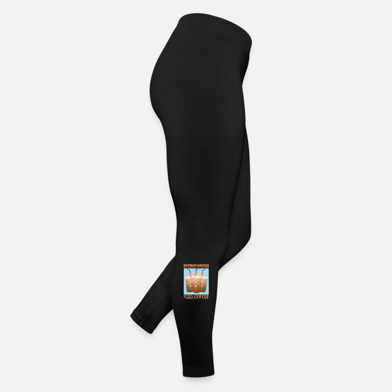 Eiskaffee Iced Coffee Kaffee Liebhaber Geschenk Frauen Jersey Leggings