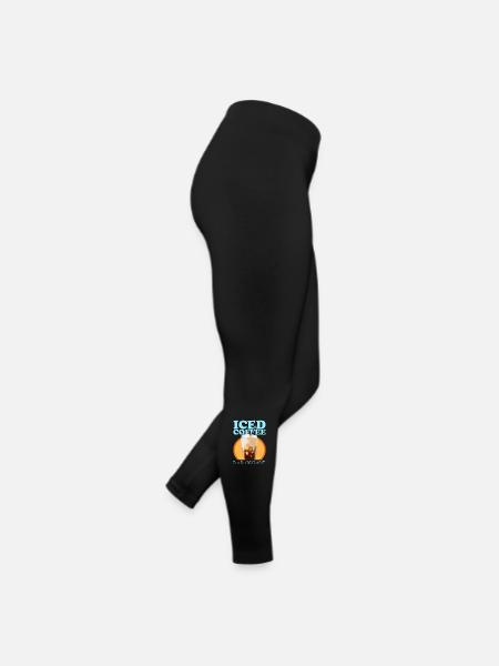 Iced Coffee Coffee Lover Iced Coffee Gift - Women’s Jersey Leggings - black - Right