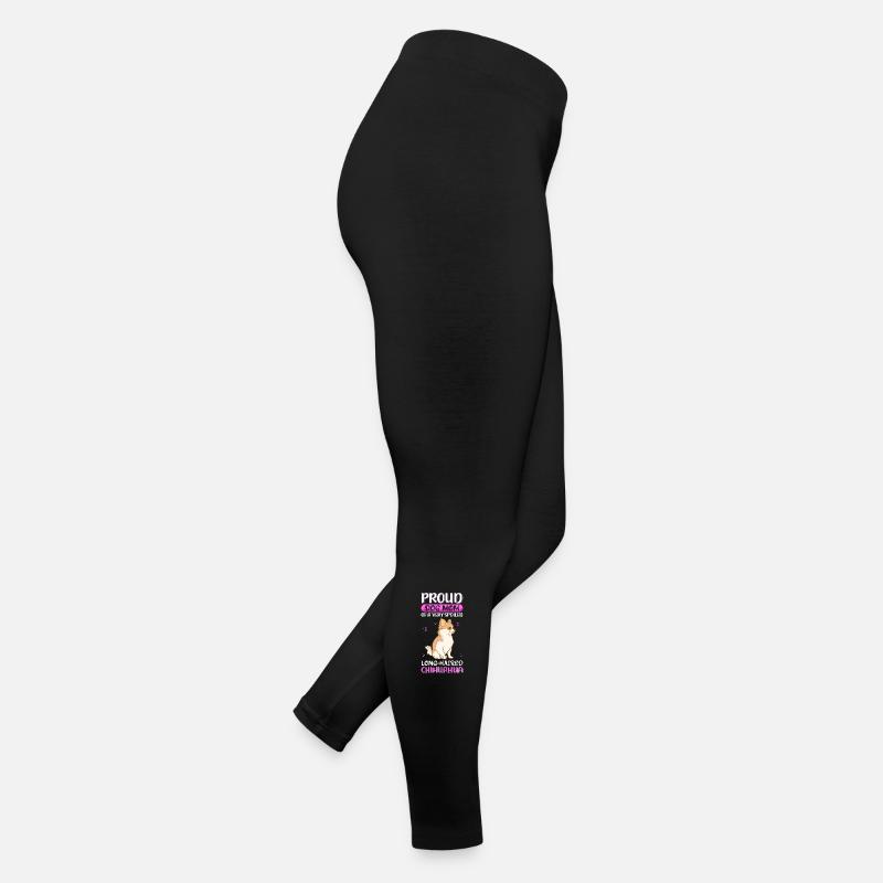 Langhaariger Chihuahua Mom Hundebesitzer Geschenk Frauen Jersey Leggings