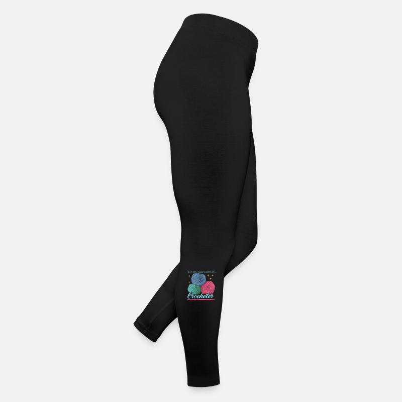 Häkeln Häklerin Häkelt Häkel Geschenk Frauen Jersey Leggings