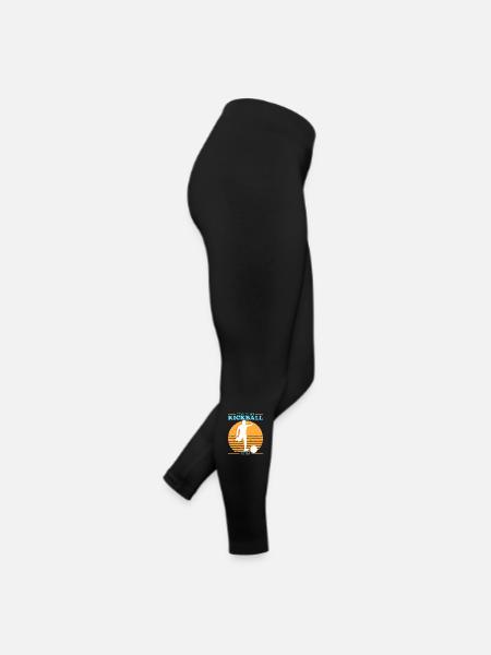 Kickball Kickballer Kickball Cadeau de joueur - Legging en jersey Femme - noir - Droite
