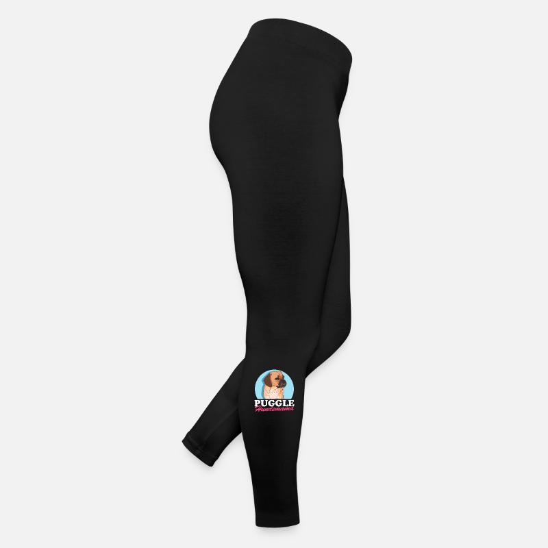 Puggle Hundemama Hundebesitzerin Geschenk Frauen Jersey Leggings