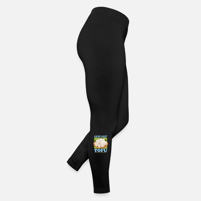 Tofu Bohnenkäse Bohnenquark Vegan Geschenk Frauen Jersey Leggings