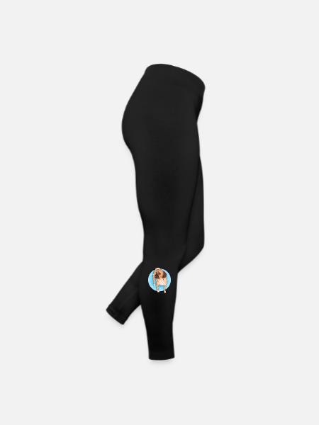 Puggle Dog Propriétaire de chien Cadeau de propriétaire de chien - Legging en jersey Femme - noir - Droite