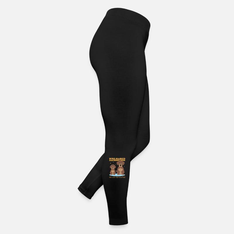 Rauhaardackel Dackel Dachshund Teckel Geschenk Frauen Jersey Leggings