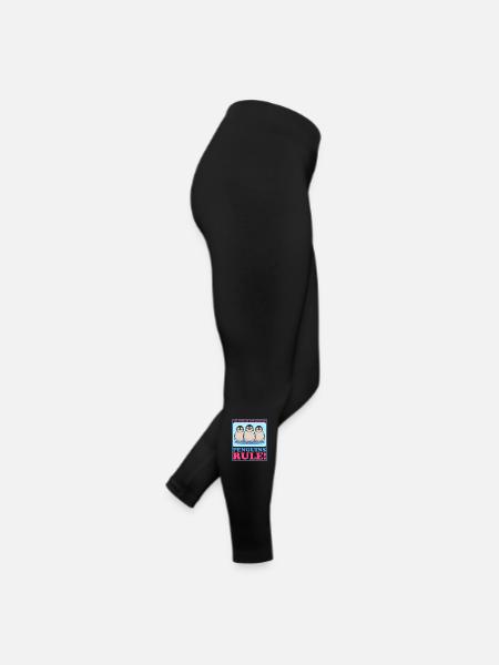 Pinguin Baby lustige Pinguine Geschenk - Frauen Jersey Leggings - Schwarz - Rechts