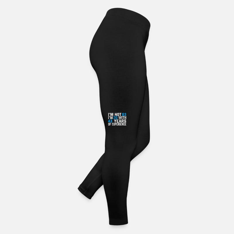 63 ans Anniversaire Drôle Idée d’anniversaire Humour 63 Legging en jersey Femme