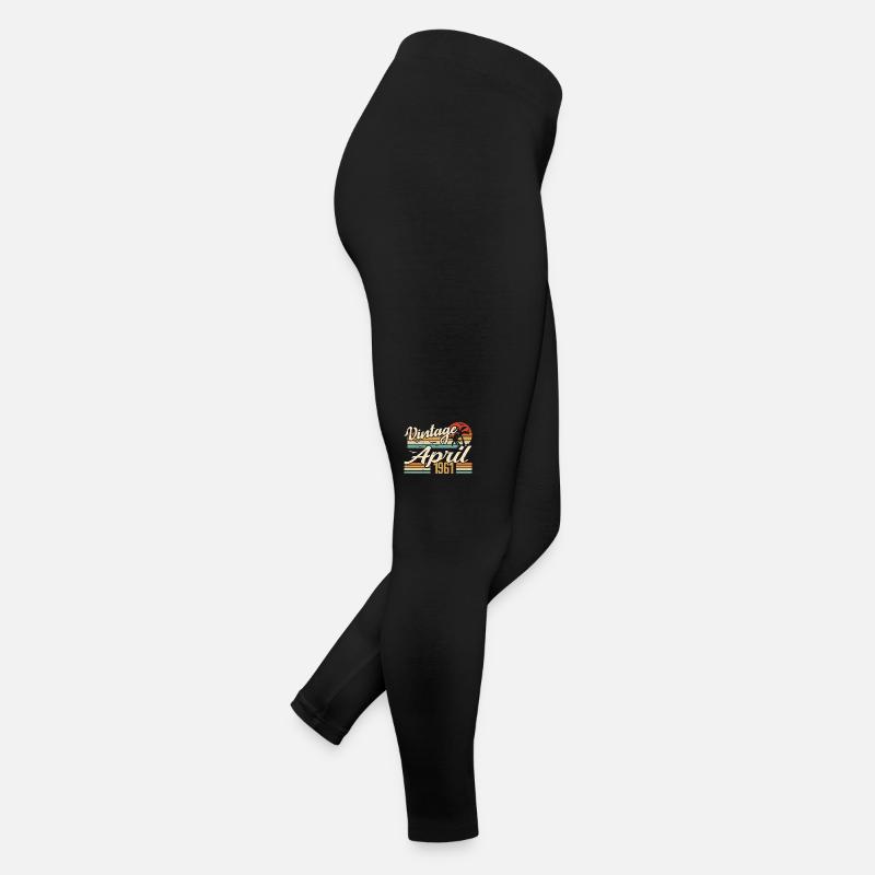 April 1961 Geburtstag Jahrgang 1961 Geschenkidee Frauen Jersey Leggings