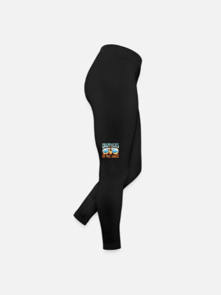 Frères en liberté Frère et sœur - Legging en jersey Femme - noir - Droite