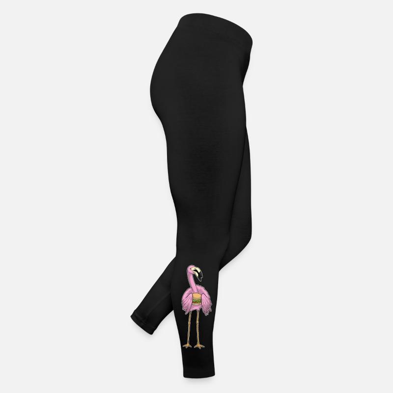 Cheeseburger au flamant rose Legging en jersey Femme