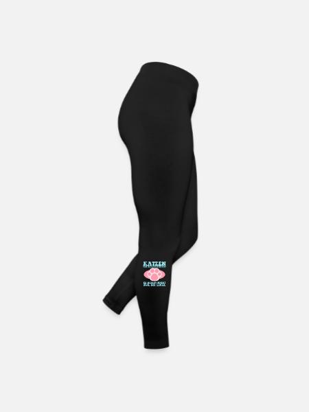 Chats Amoureux des chats Cadeau de propriétaire de chat - Legging en jersey Femme - noir - Droite